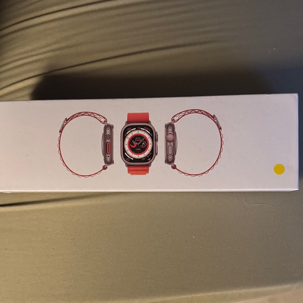 Smartwatch with a yellow Band